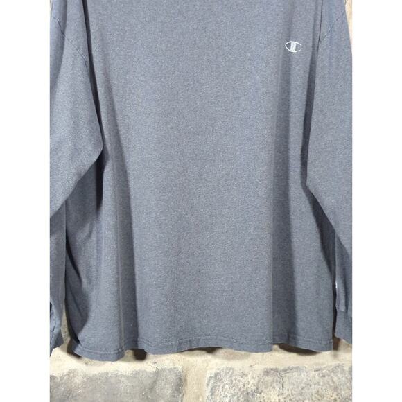 Champion Tee Shirt Men's XXL Heather Gray Casual Basic Layering Base Layer - Picture 3 of 12